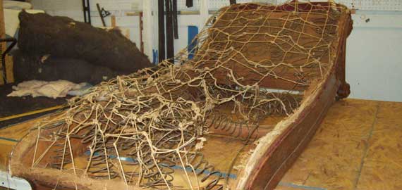 vintage chaise before